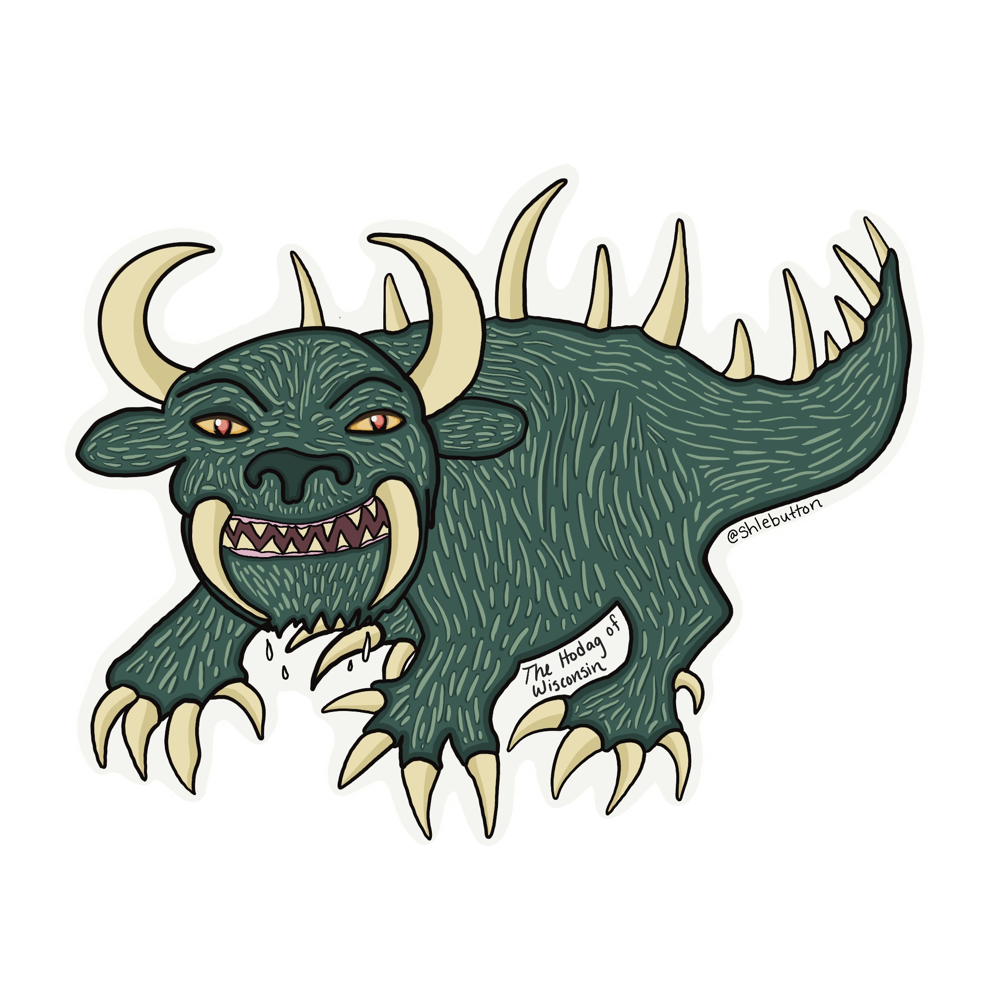 hodag drawing